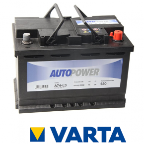 74 Amper Auto Power Akü Varta Akü Ürünü